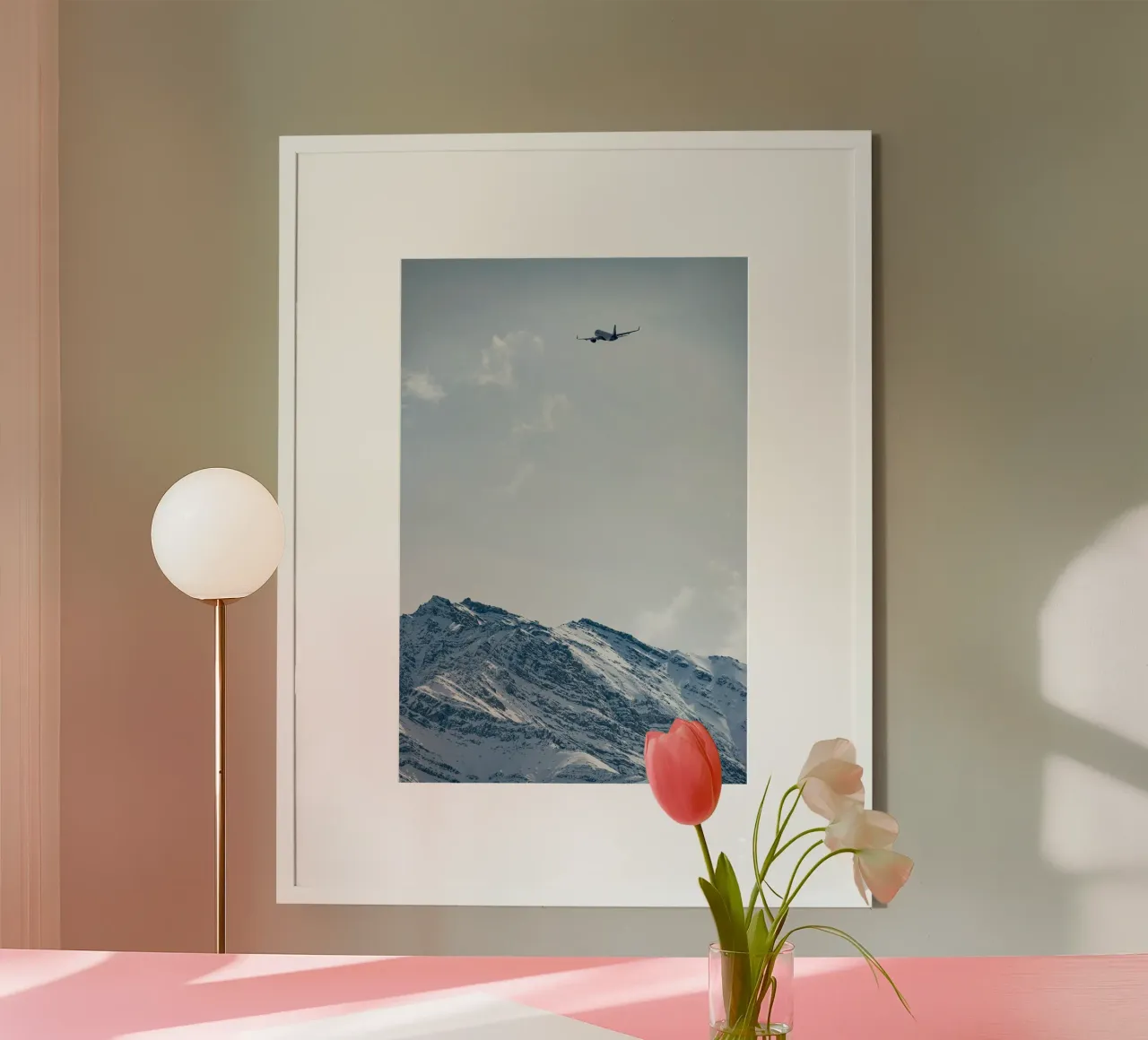 plane on mountain carta hahnemühle da morgal