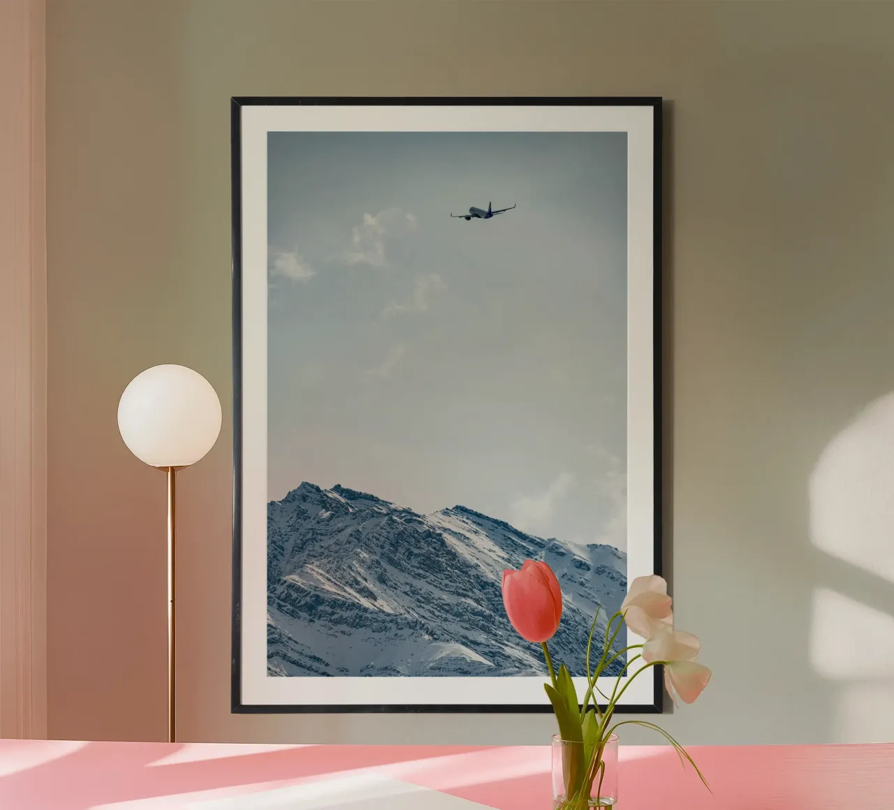 plane on mountain carta hahnemühle da morgal