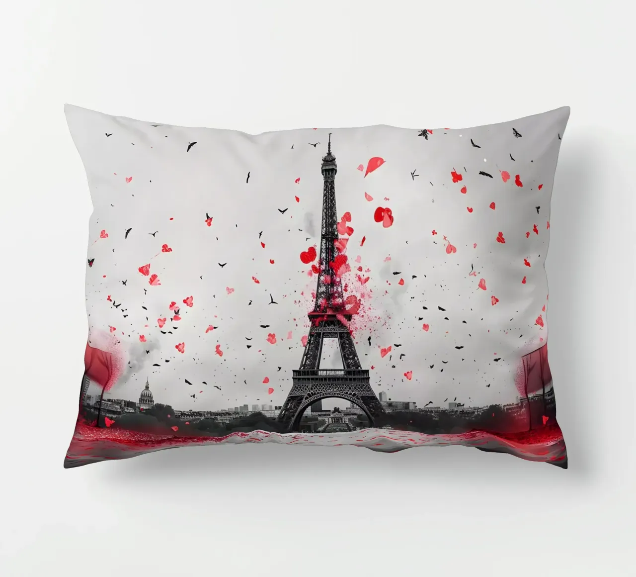 Panorama della Torre Eiffel cuscino da M-Ulrich-Digital Art