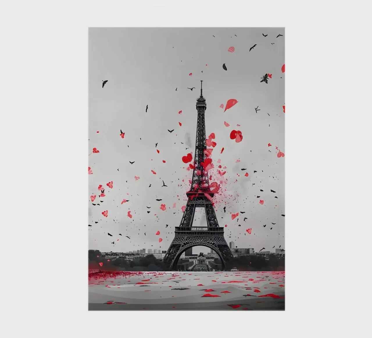 Eiffel Tower Panorama notebook by M-Ulrich-Digital Art
