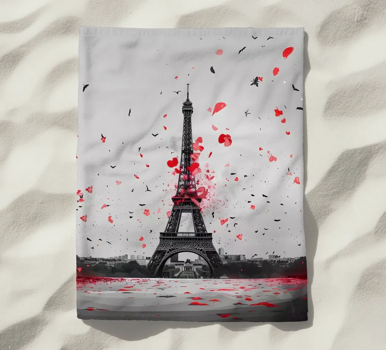 Panorama della Torre Eiffel telo mare da M-Ulrich-Digital Art