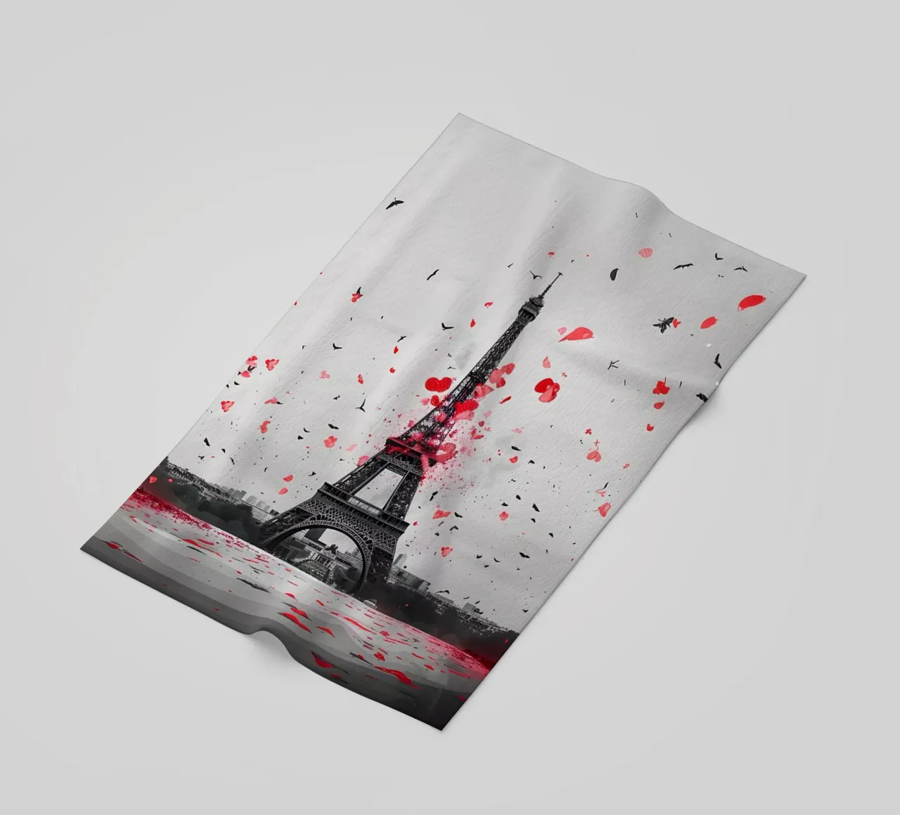 Panorama della Torre Eiffel telo mare da M-Ulrich-Digital Art