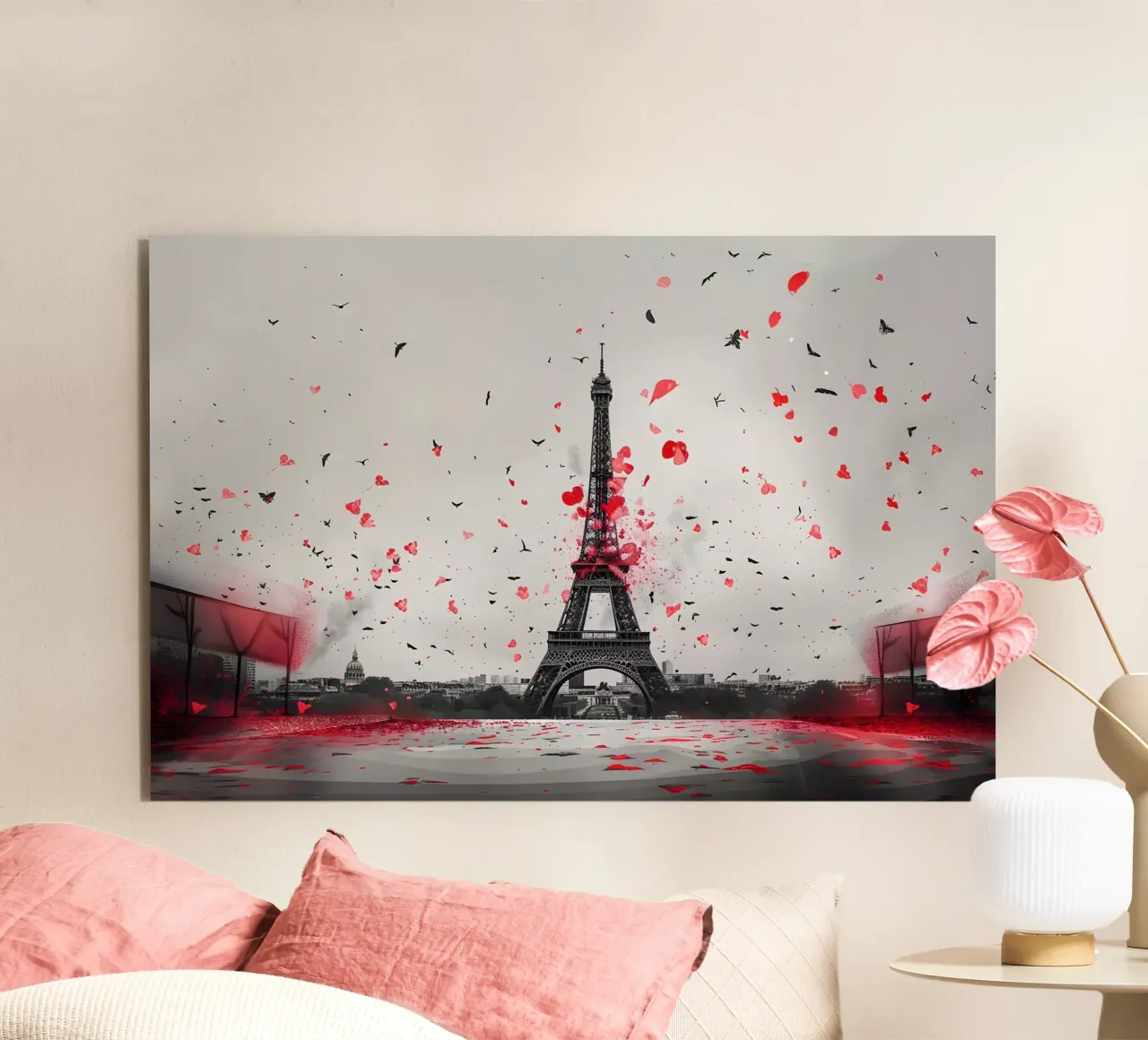 Panorama della Torre Eiffel alluminio dibond da M-Ulrich-Digital Art