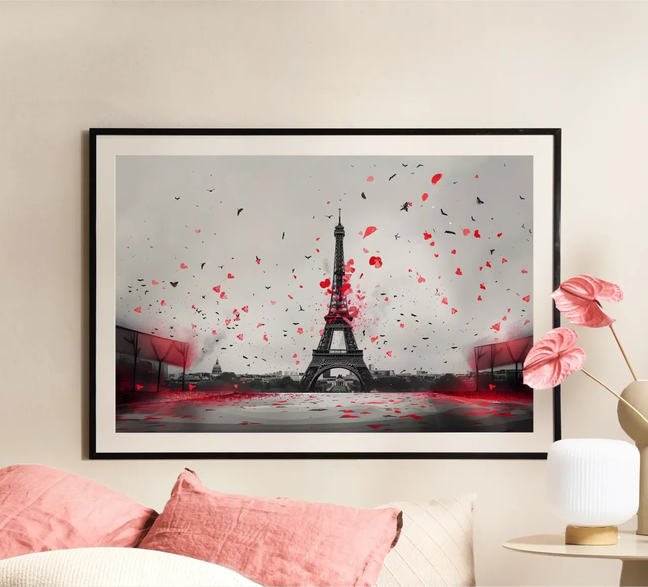 Tour Eiffel Panorama poster de M-Ulrich-Digital Art