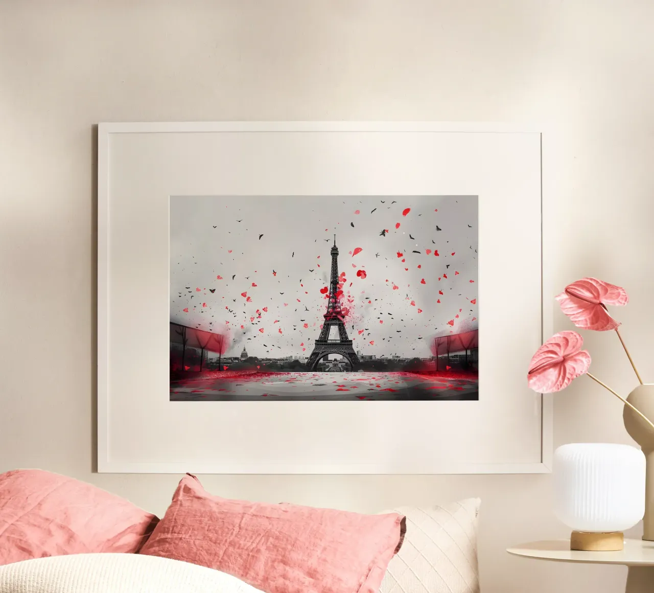 Tour Eiffel Panorama poster de M-Ulrich-Digital Art