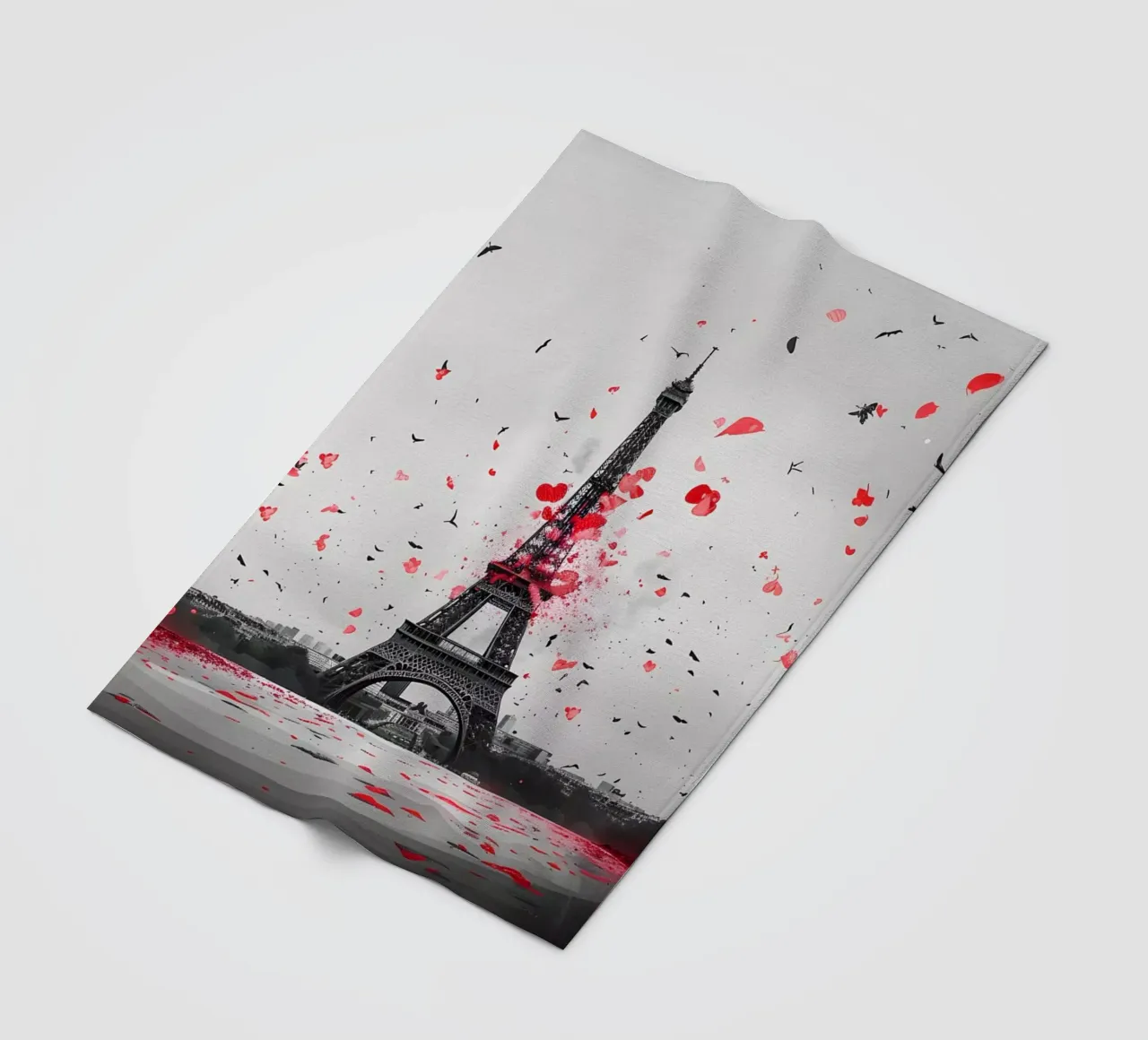 Panorama della Torre Eiffel coperta in pile da M-Ulrich-Digital Art