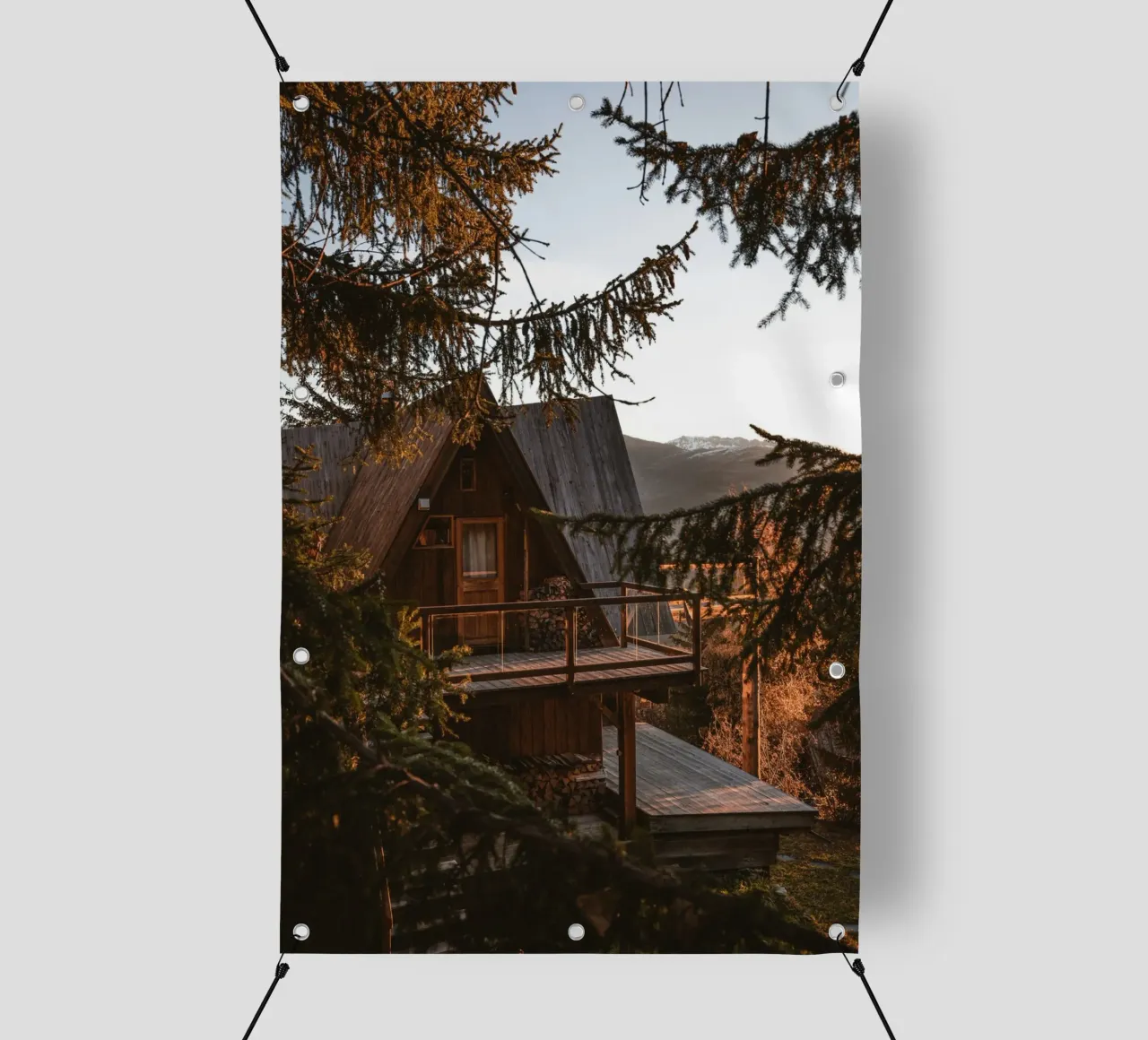 home stage in forest telo in pvc da morgal