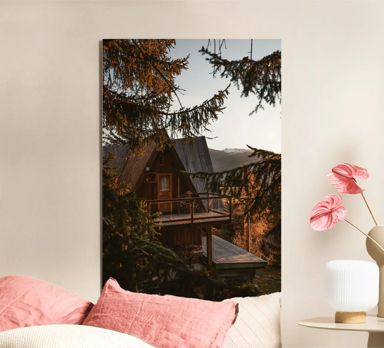 home stage in forest alluminio dibond da morgal