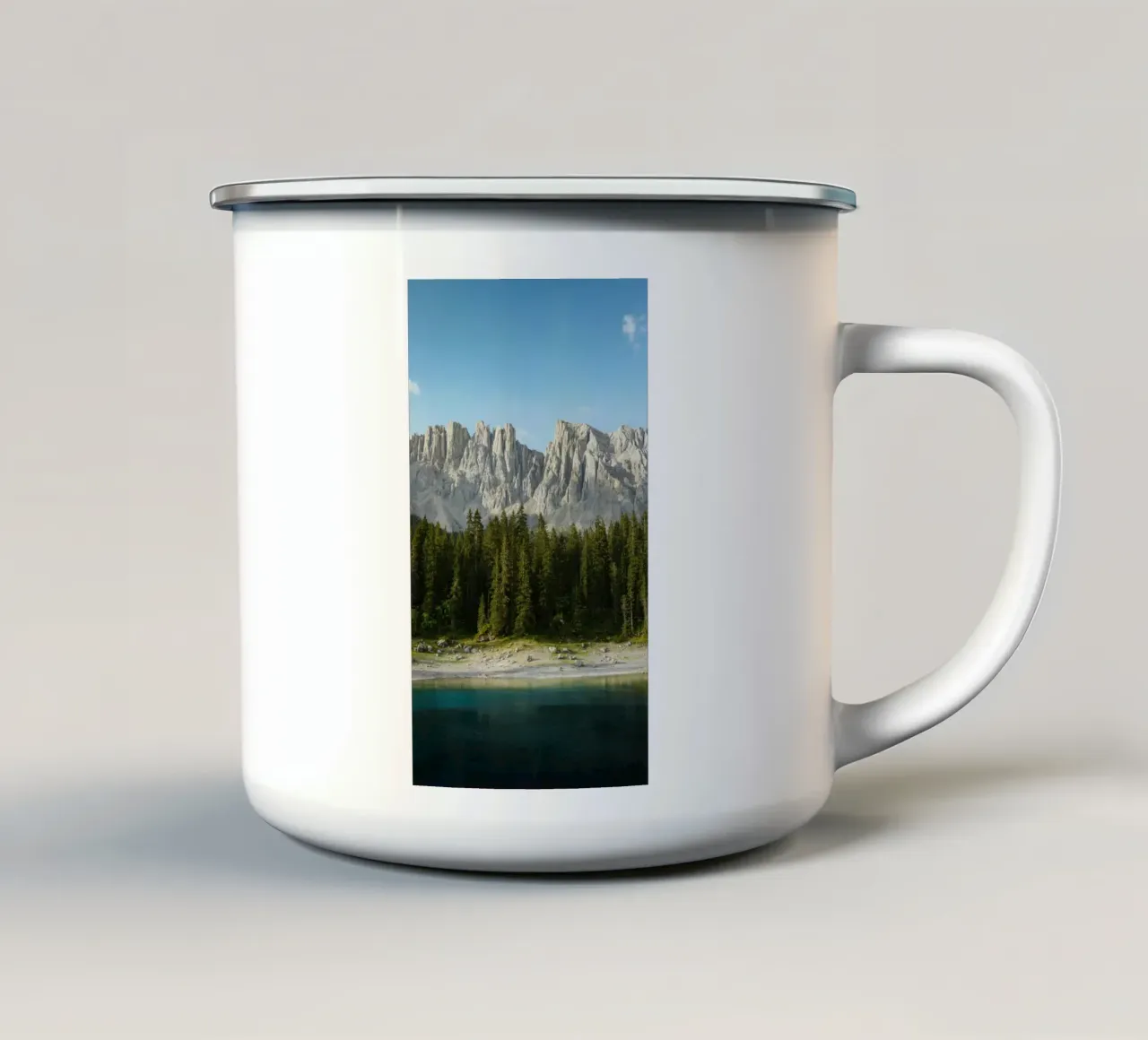 forest on lake tazza in smalto da marty