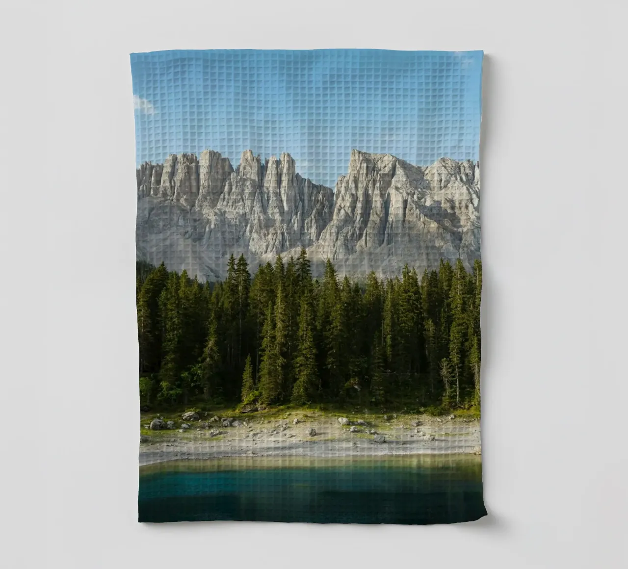 forest on lake canovaccio da cucina da marty