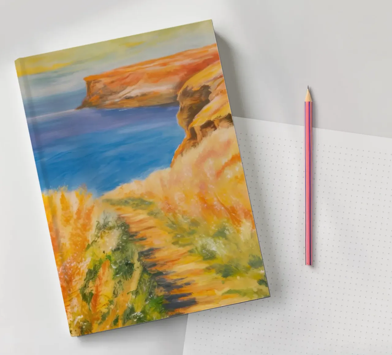 Coastal Wheat Field notebook by Angkasa Mist
