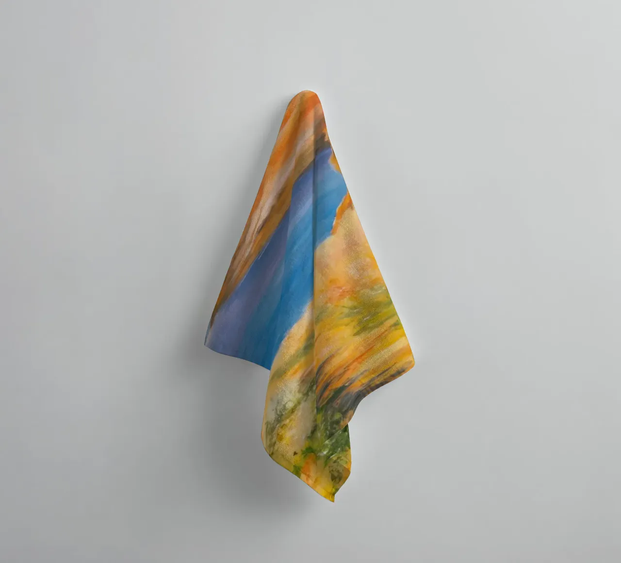 Coastal Wheat Field towel by Angkasa Mist