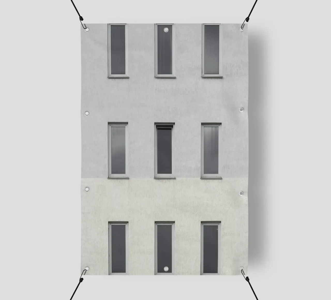 window in building telo in pvc da marty