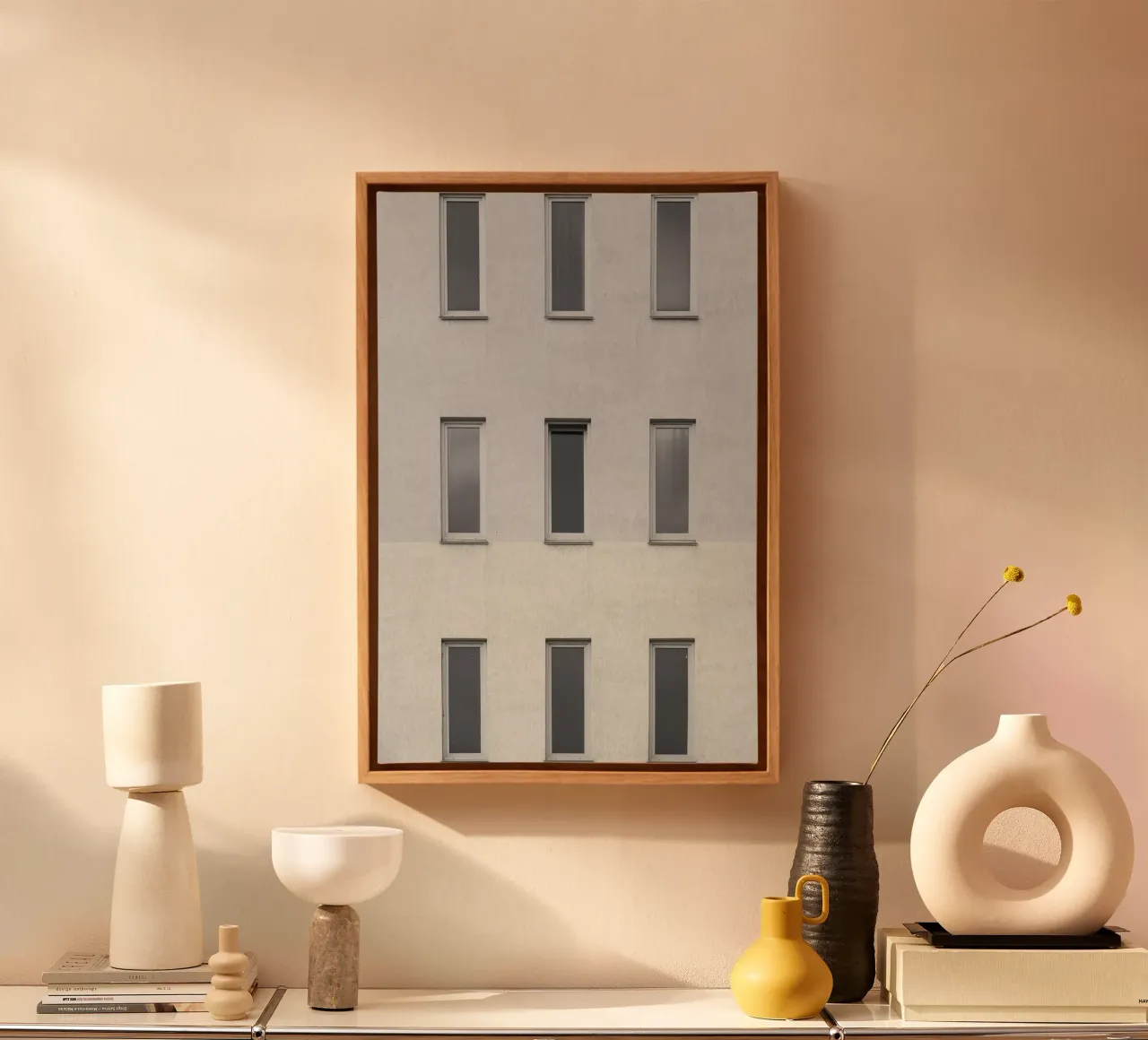window in building canvas by marty