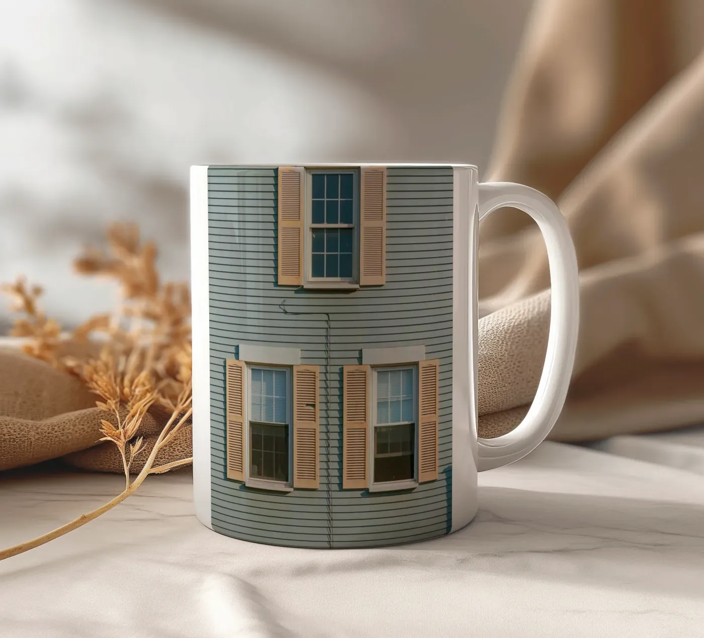window triple ceramic mug by juli