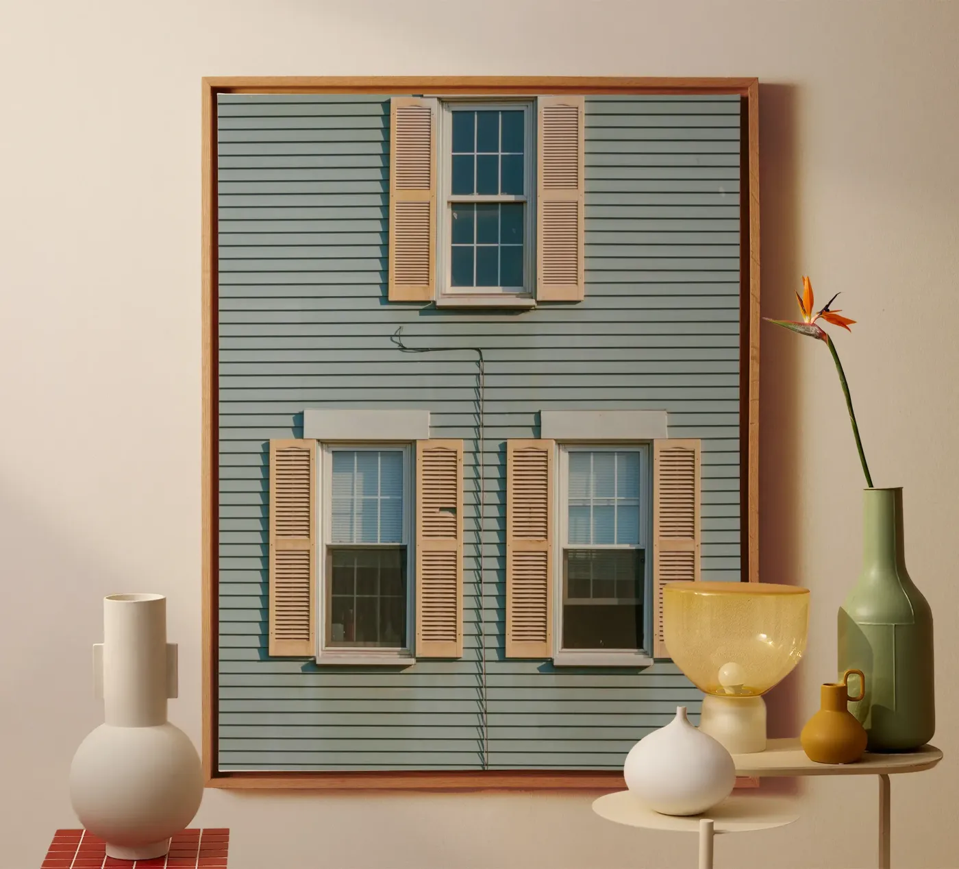 window triple canvas by juli