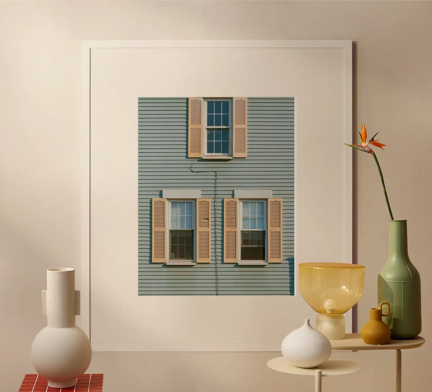 window triple poster van juli