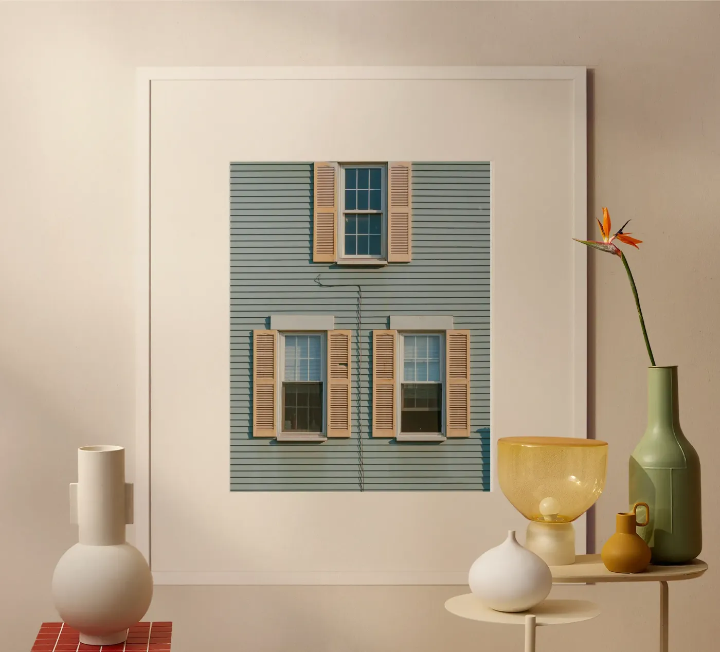 window triple poster van juli