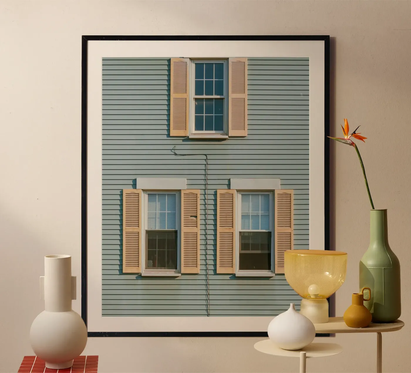 window triple poster van juli