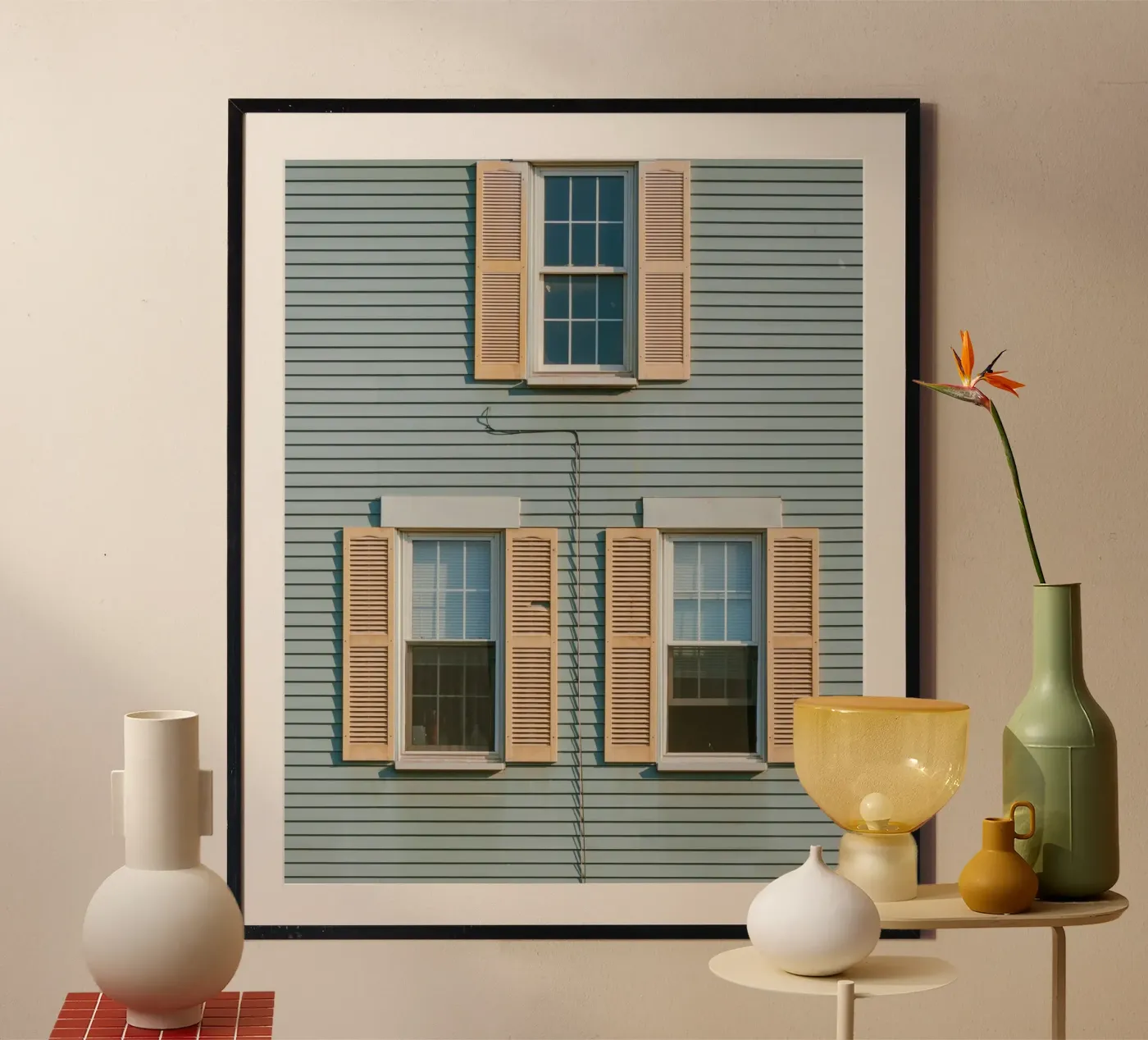 window triple poster van juli