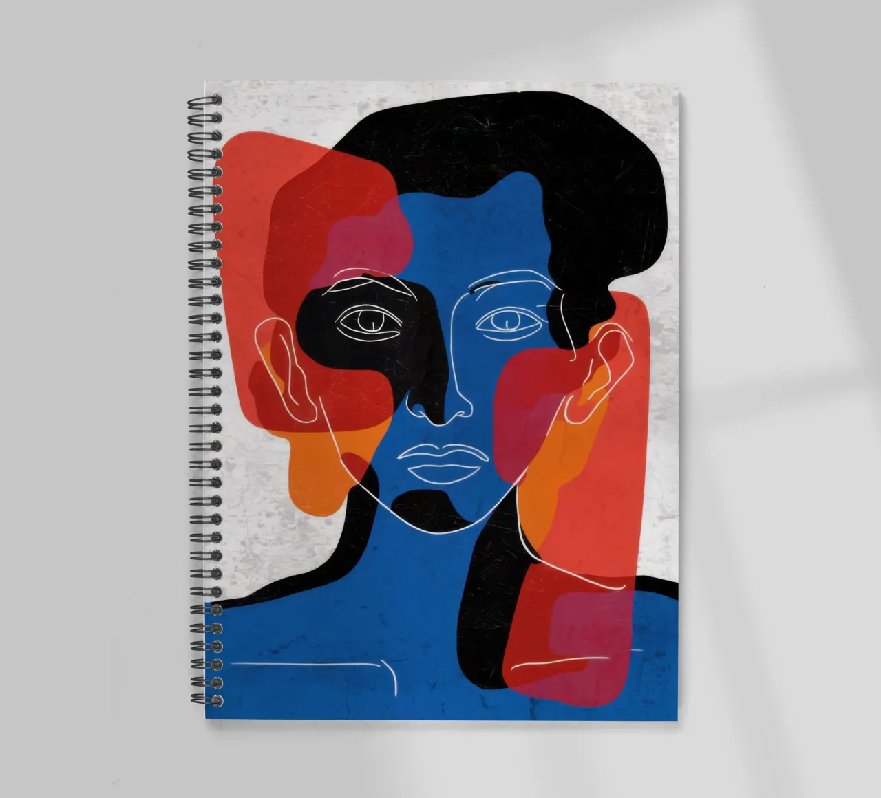 Overlapping Souls Duality spiral notebook by Katarsis Mann