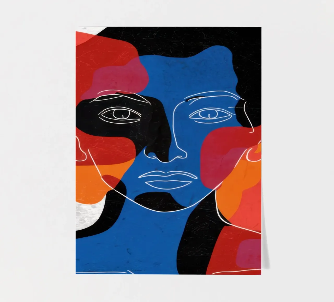 Overlapping Souls Duality sticker sheet by Katarsis Mann