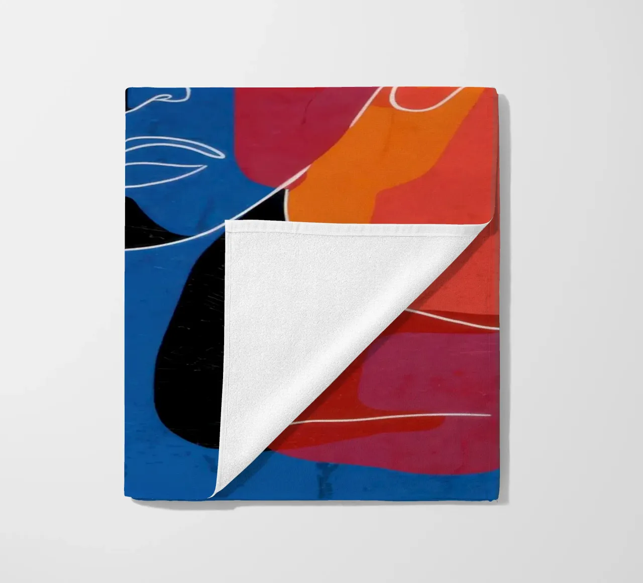 Overlapping Souls Duality beach towel by Katarsis Mann