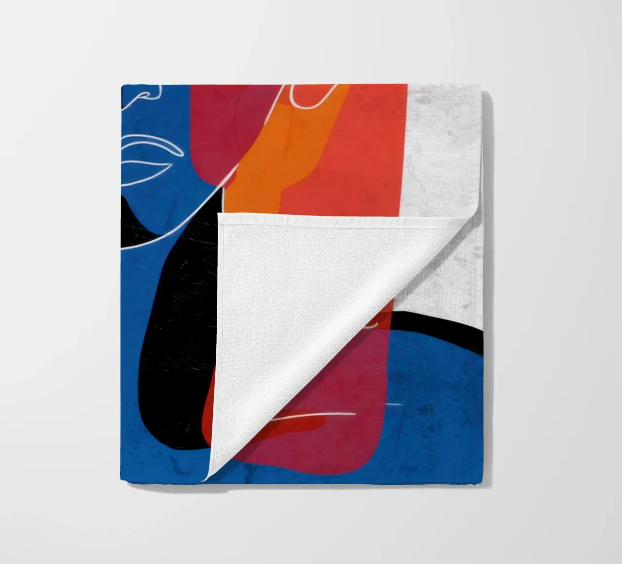 Overlapping Souls Duality beach towel by Katarsis Mann
