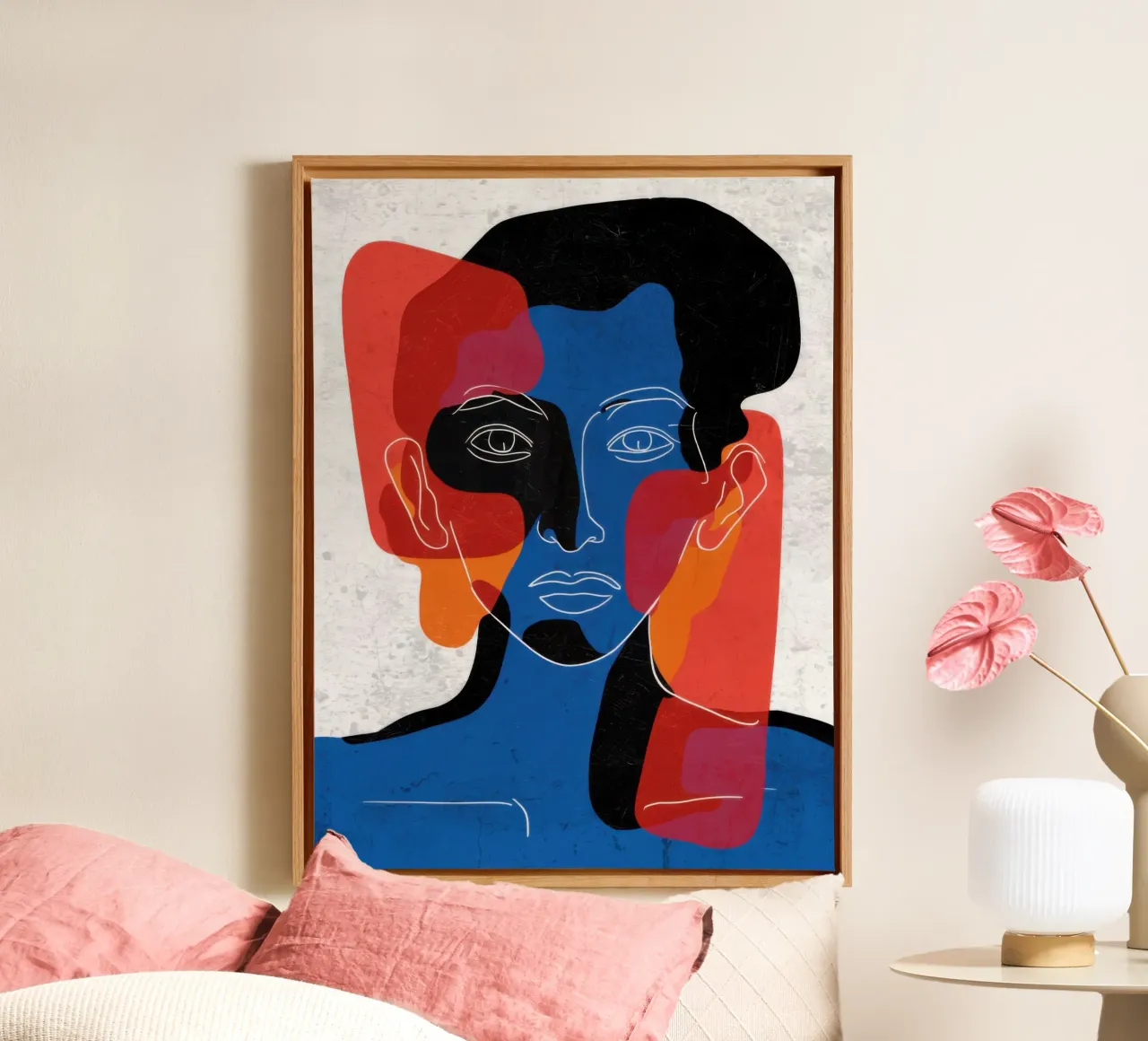 Overlappende Zielen Dualiteit canvas van Katarsis Mann