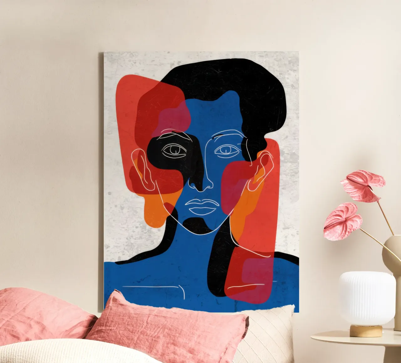 Overlappende Zielen Dualiteit canvas van Katarsis Mann