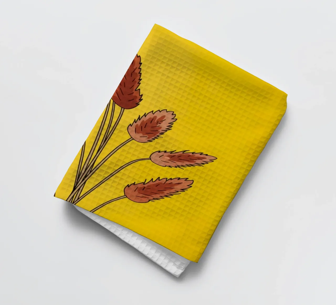 flower on yellow shade canovaccio da cucina da marty