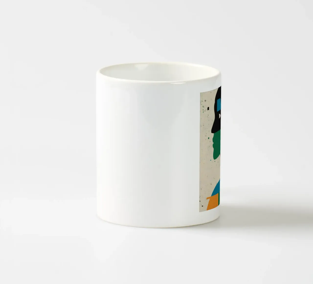 Silhouette dell'identità prismatica tazza in ceramica da Katarsis Mann