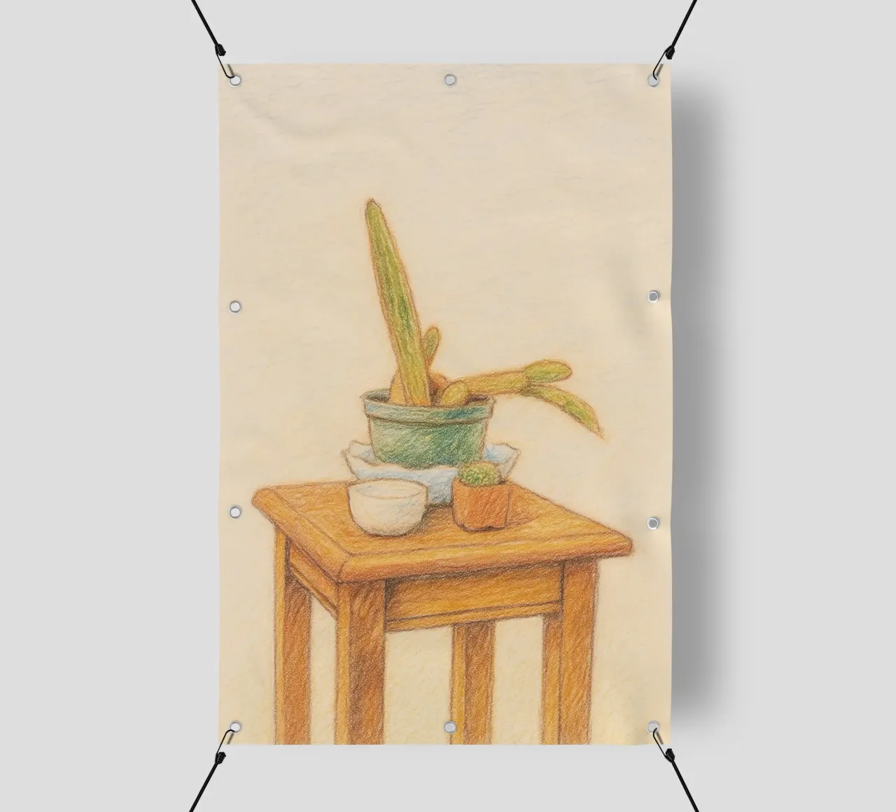 cactus on vase telo in pvc da marty
