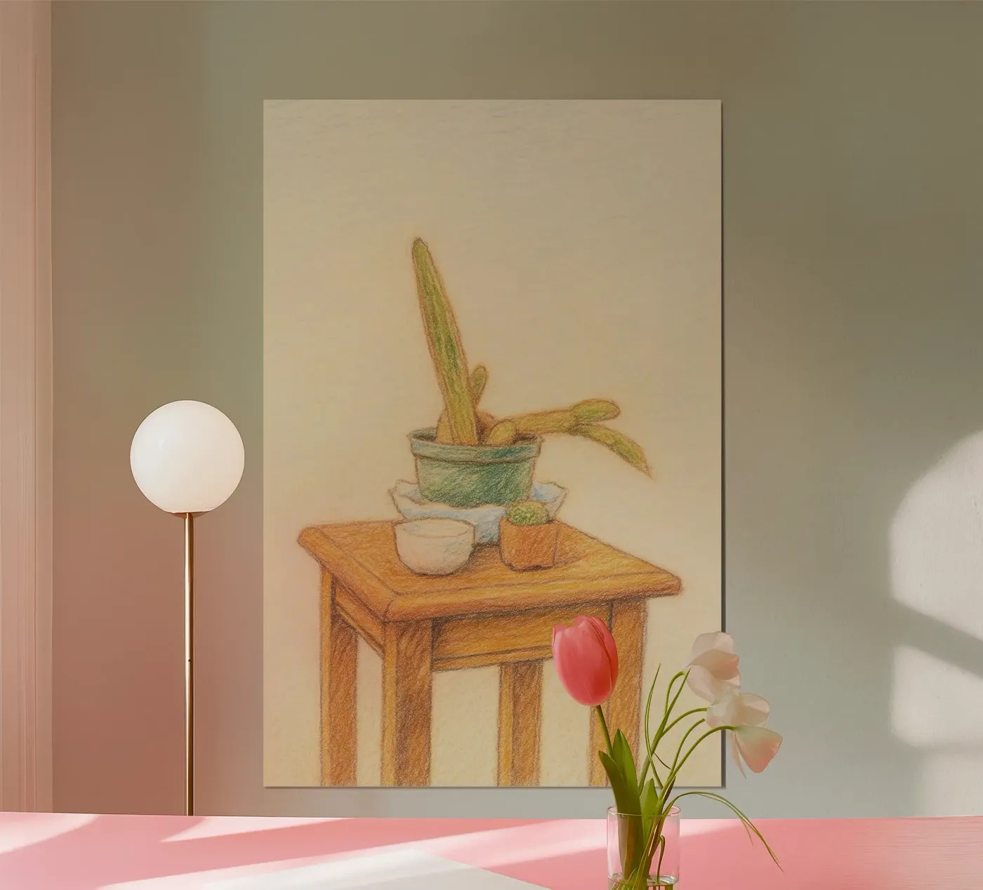 cactus on vase poster da marty