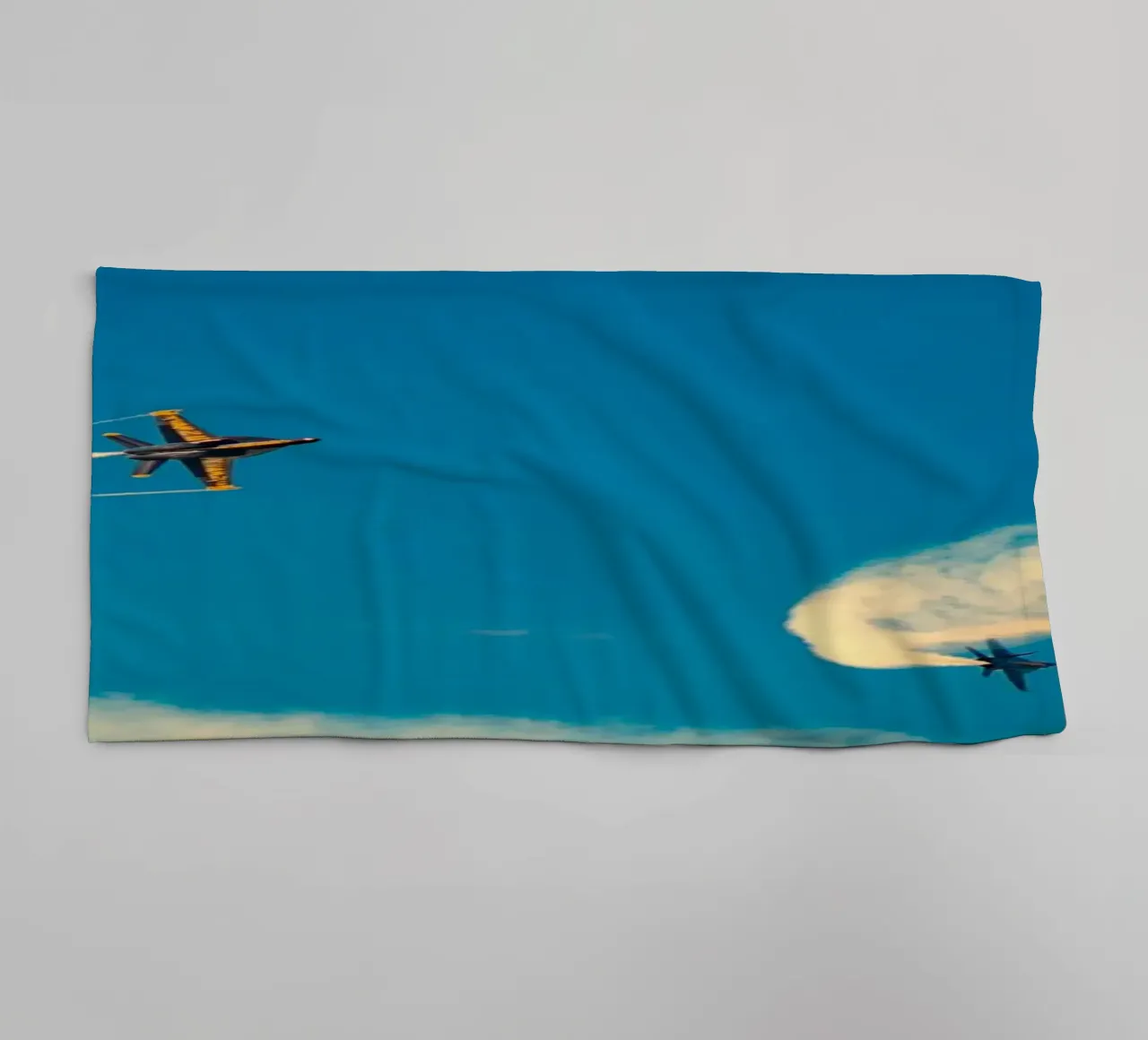 curve plane smoke asciugamano da bagno da juli