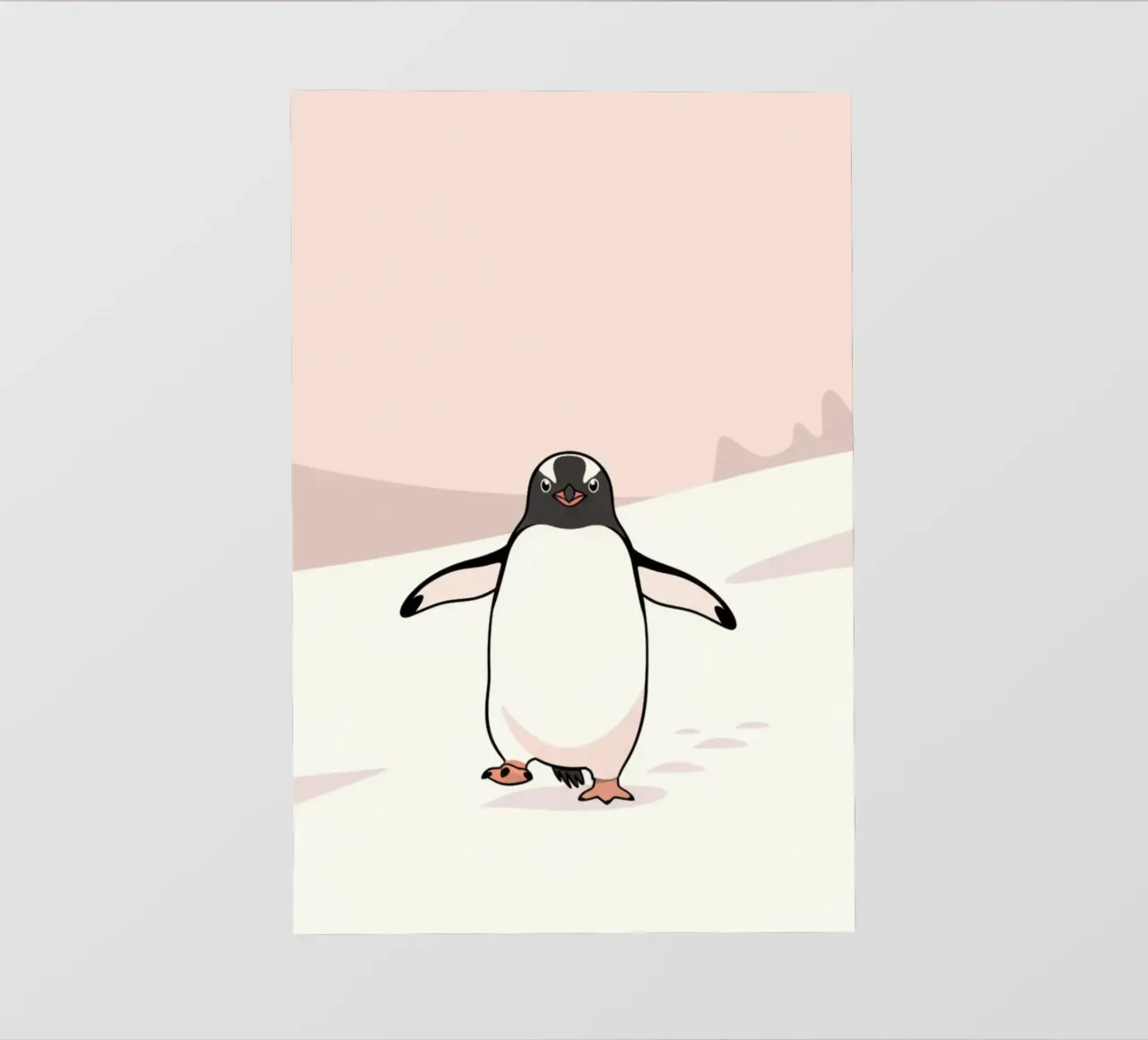 penguin on snow telo in pvc da marty