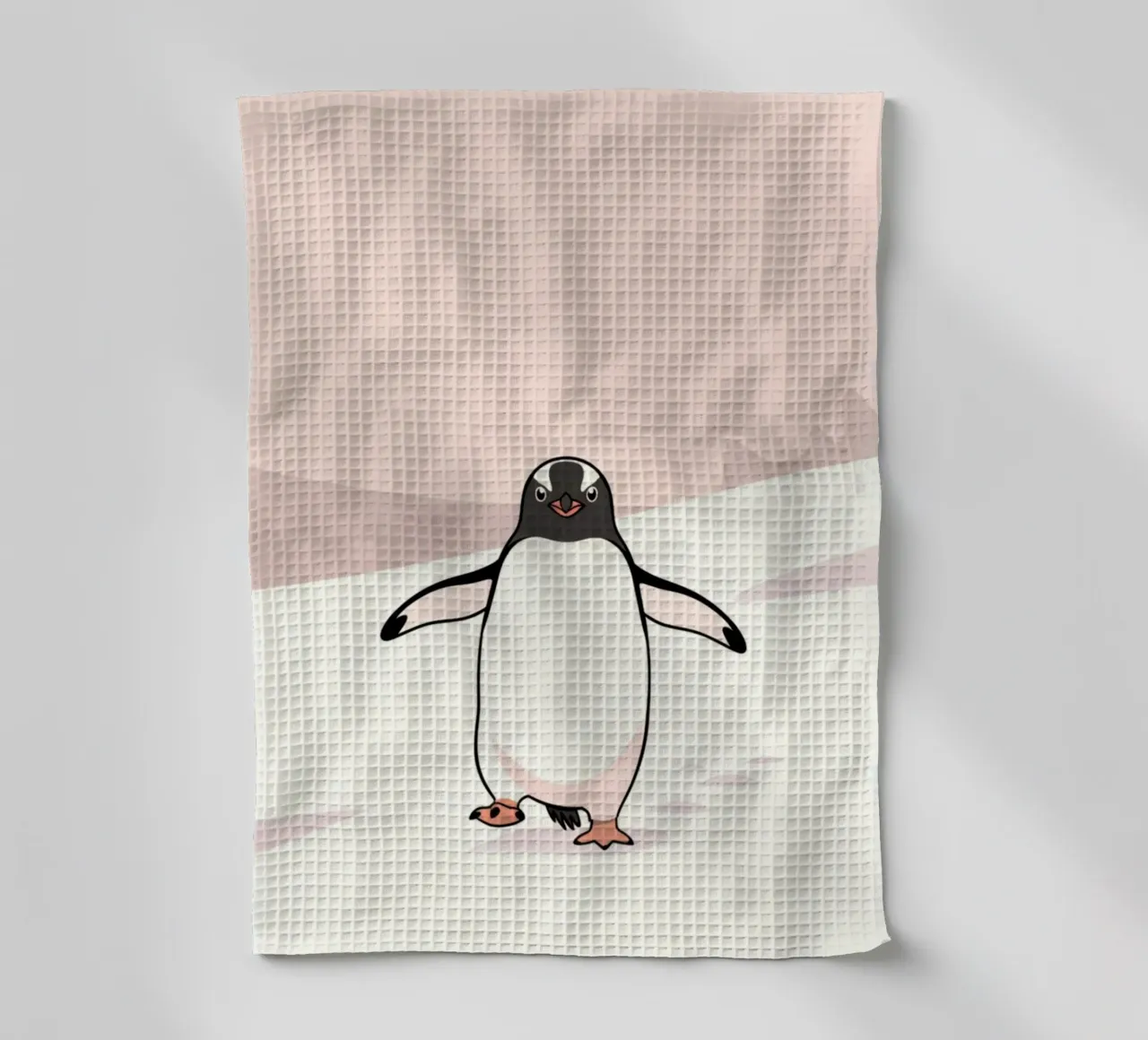 penguin on snow canovaccio da cucina da marty