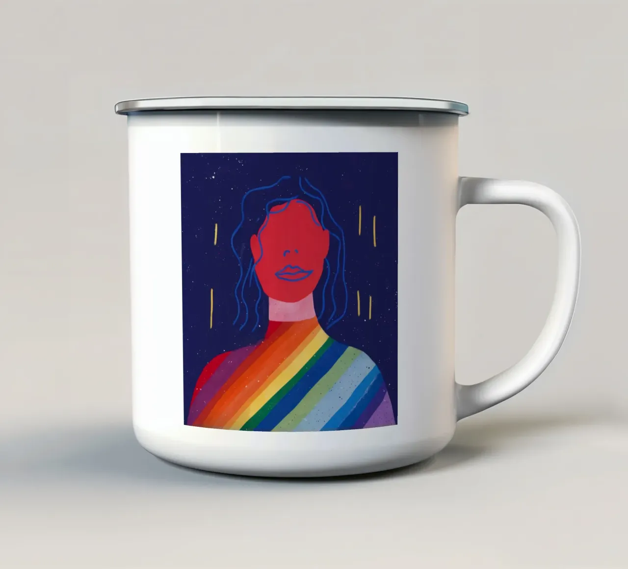 Orgoglio Celeste Radiosità tazza in smalto da Katarsis Mann