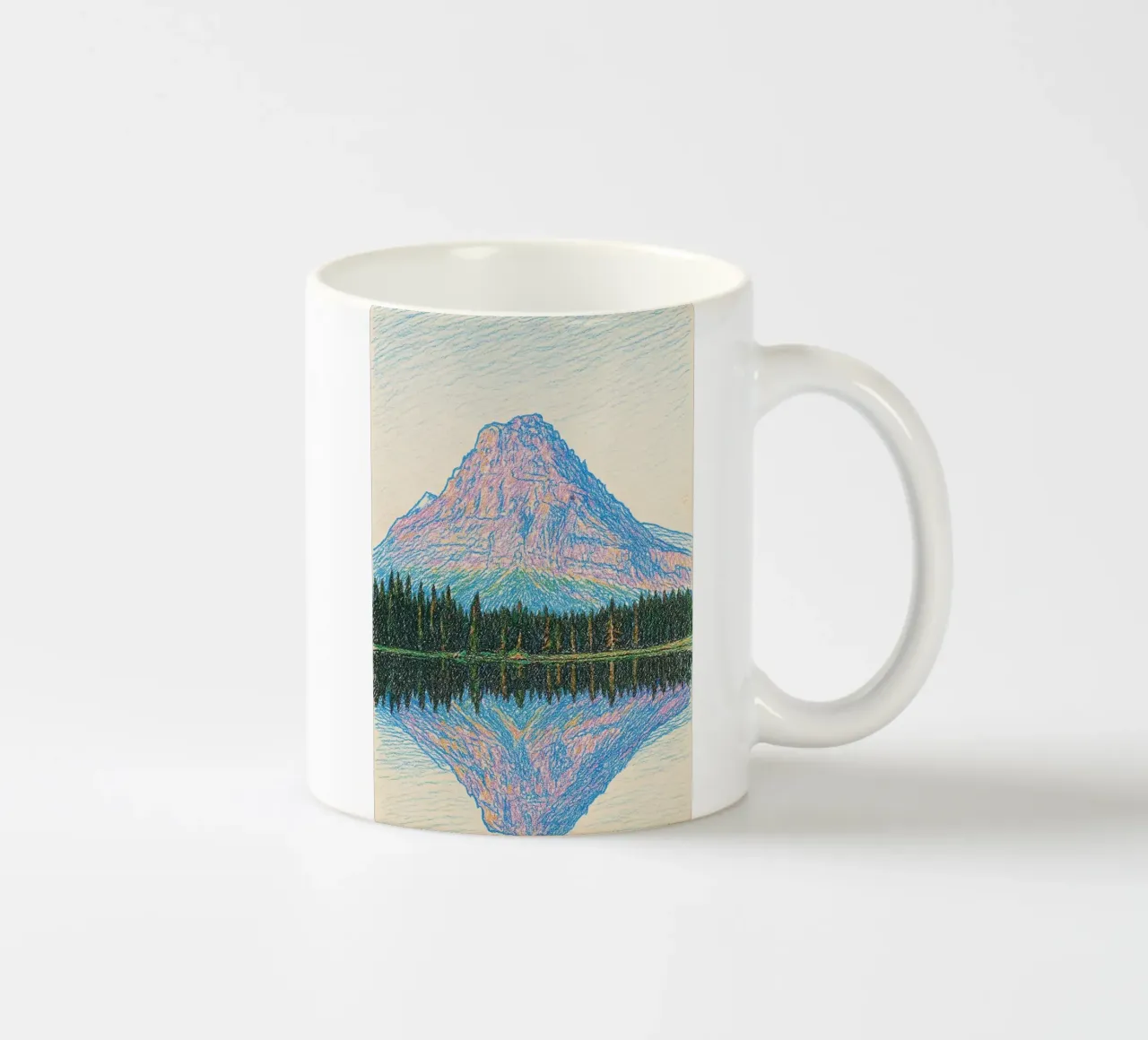 reflect mountain tazza in ceramica da marty