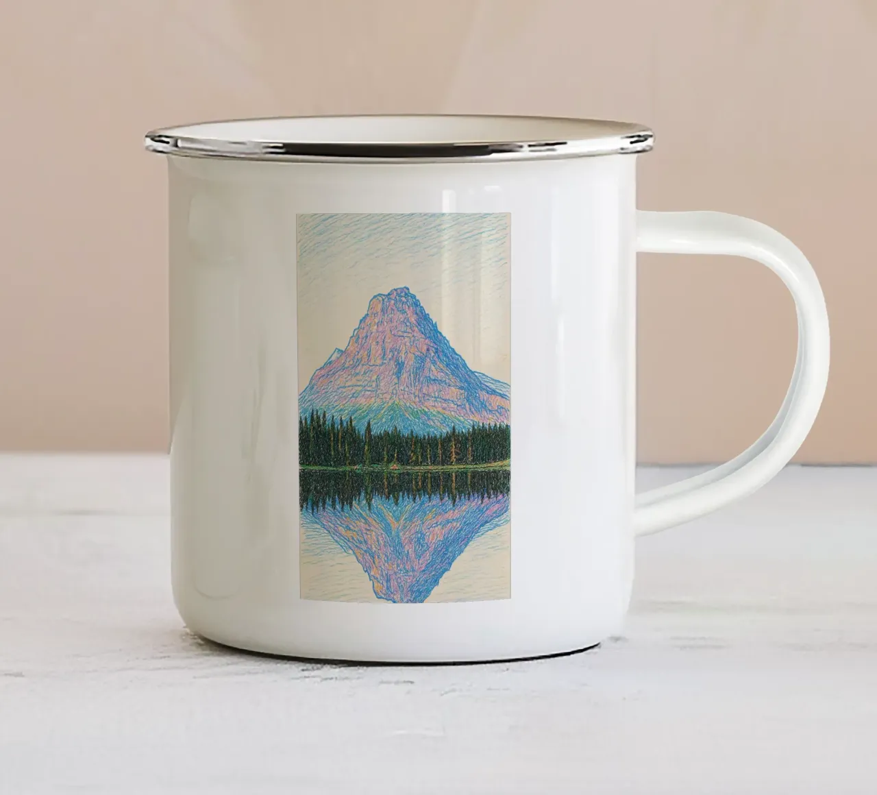 reflect mountain tazza in smalto da marty