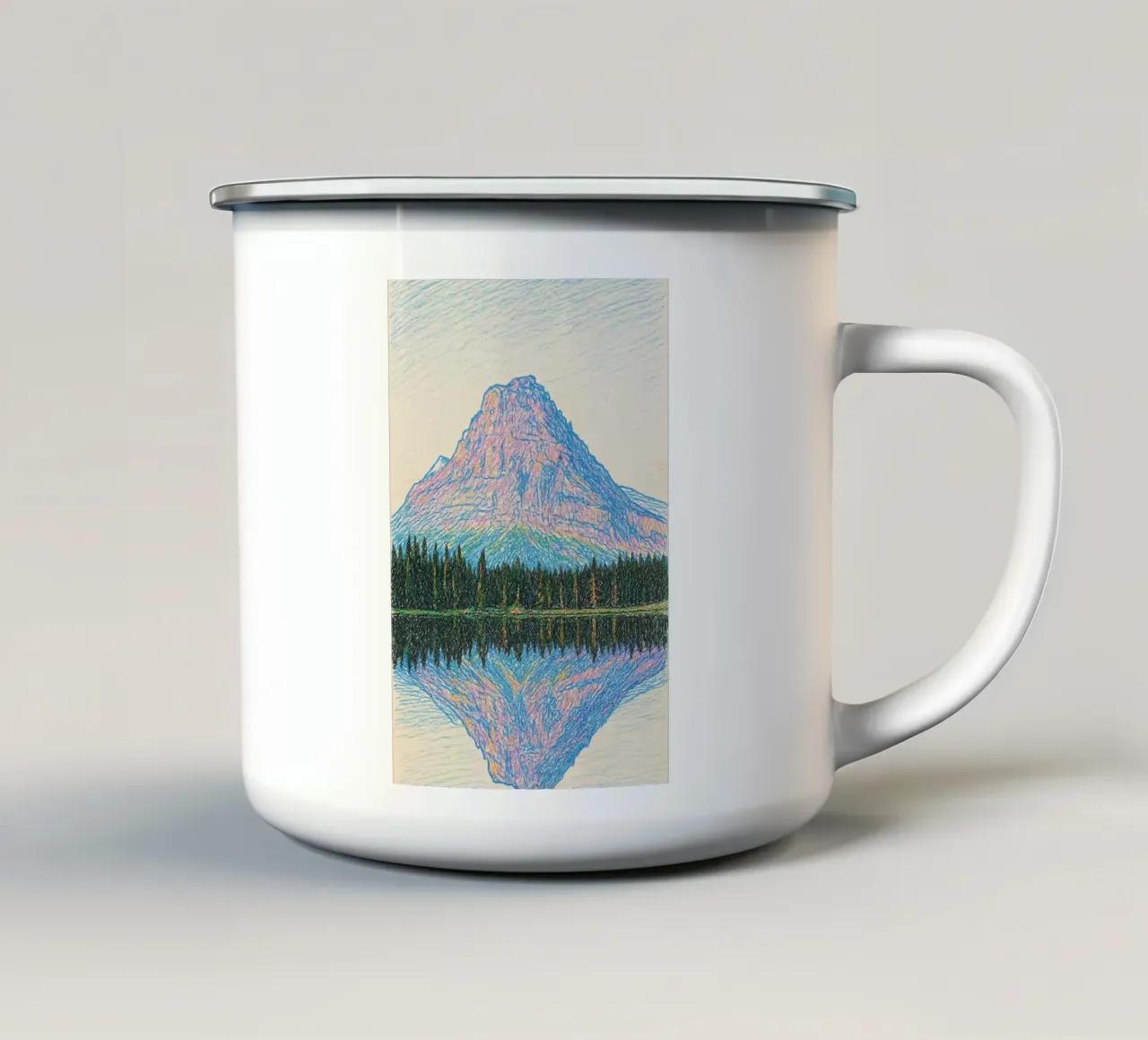 reflect mountain tazza in smalto da marty