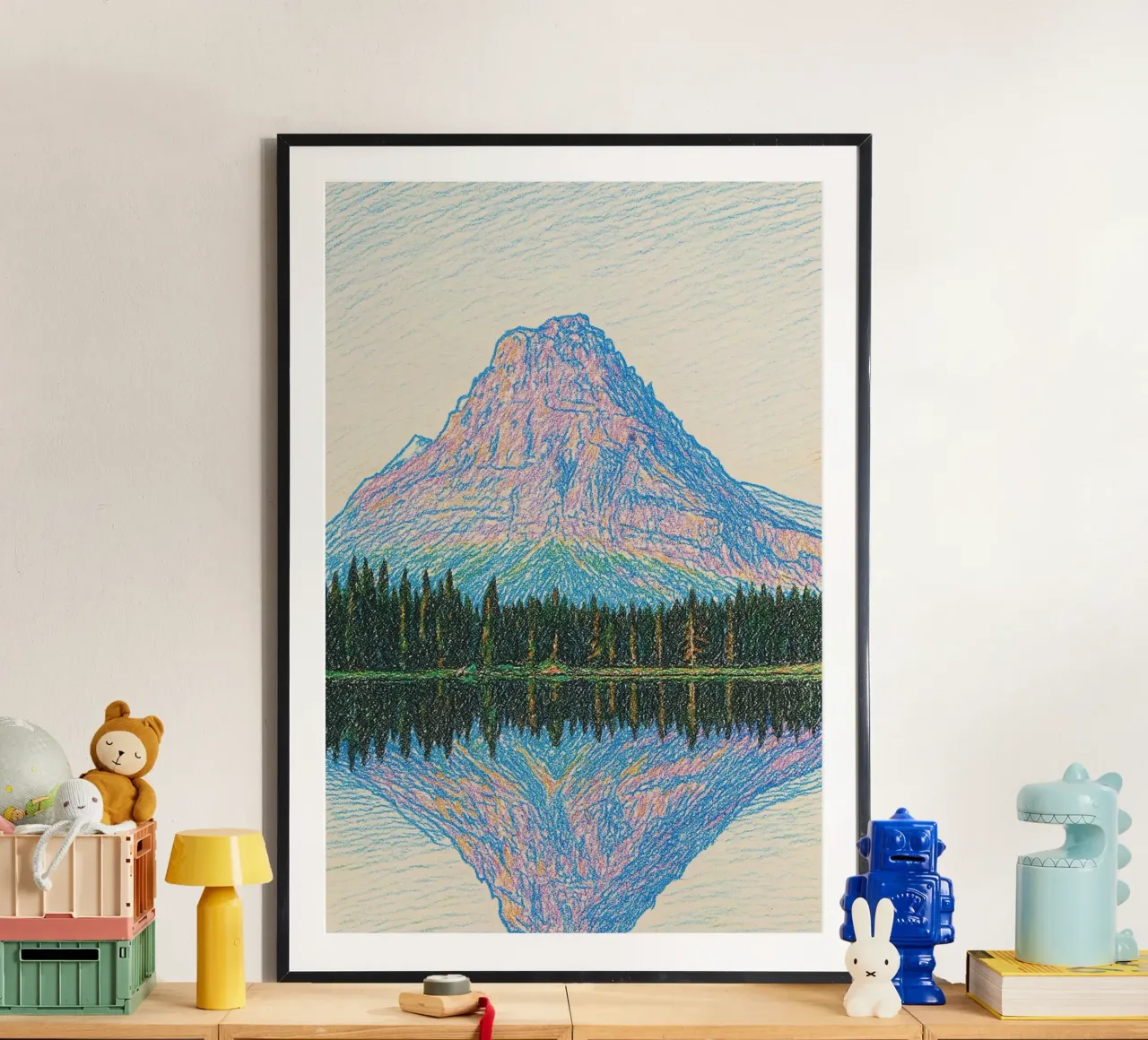 reflect mountain poster van marty