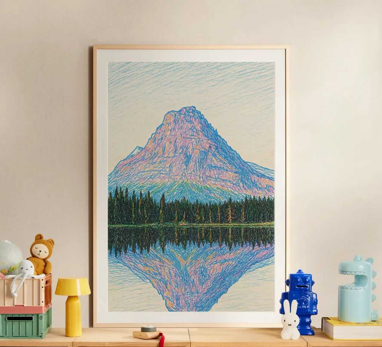 reflect mountain poster van marty