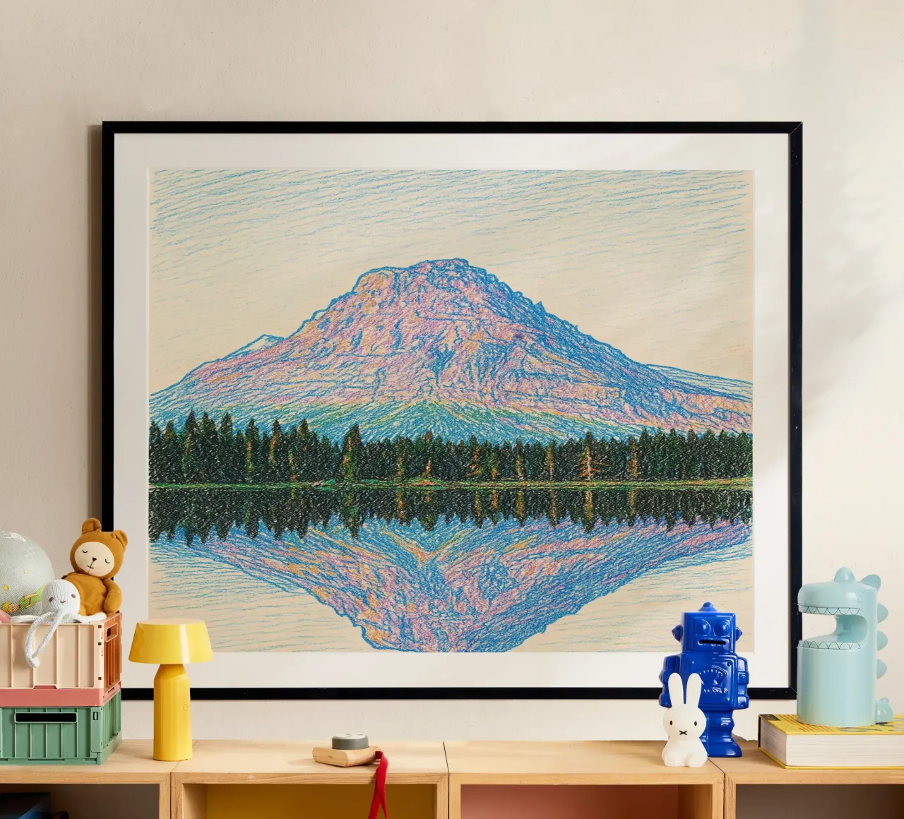 reflect mountain poster van marty