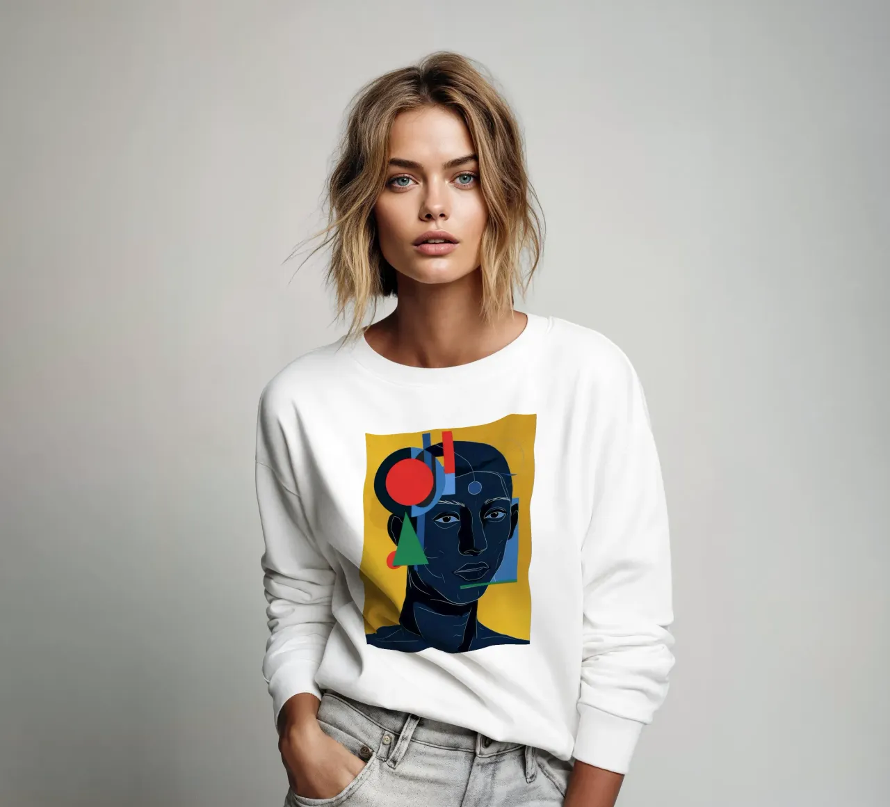 L'esprit bleu constructiviste sweat de Katarsis Mann