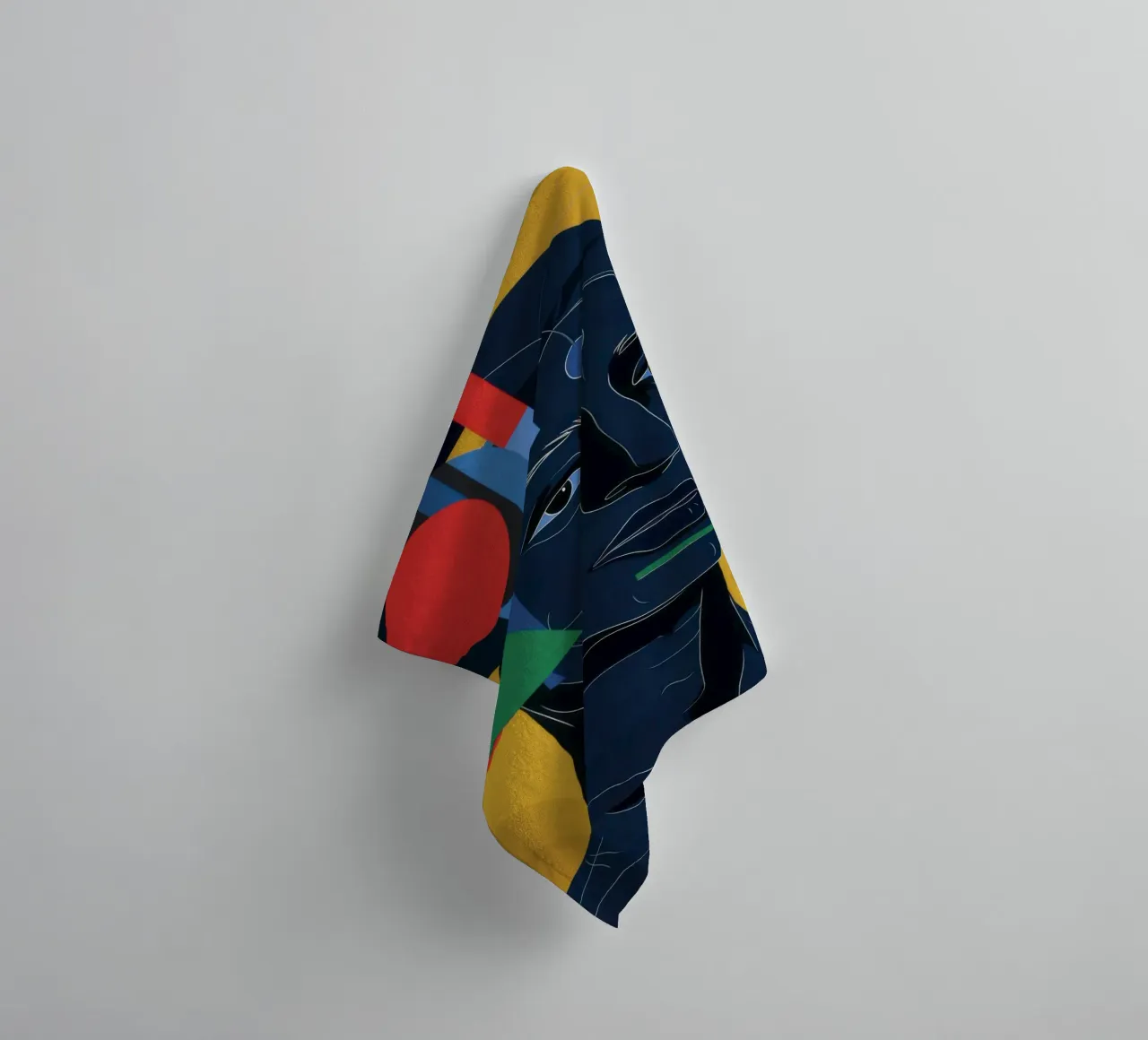 L'esprit bleu constructiviste serviette de bain de Katarsis Mann