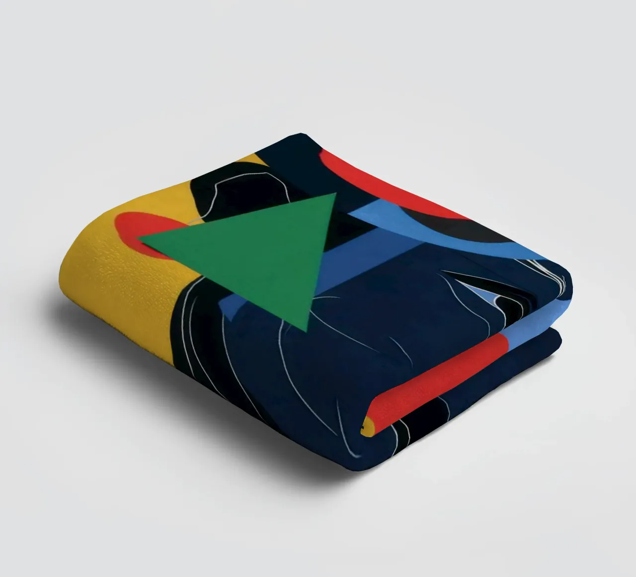 L'esprit bleu constructiviste serviette de bain de Katarsis Mann