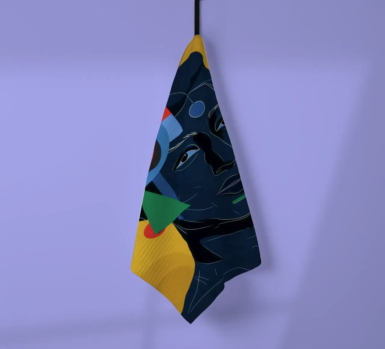 L'esprit bleu constructiviste torchon de Katarsis Mann