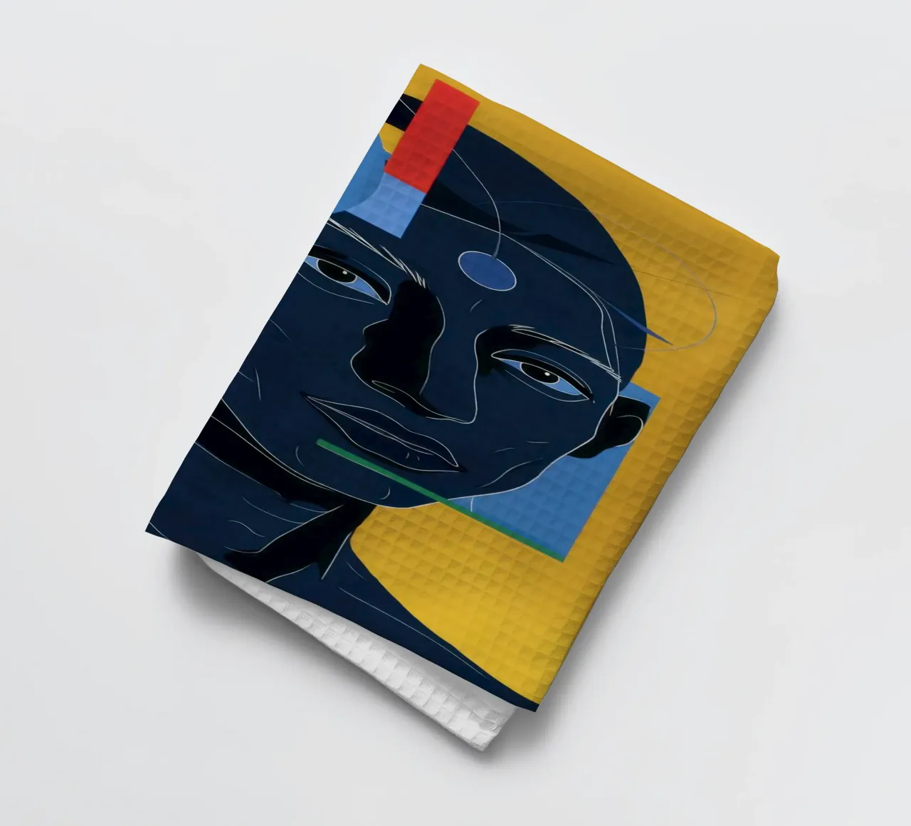 L'esprit bleu constructiviste torchon de Katarsis Mann
