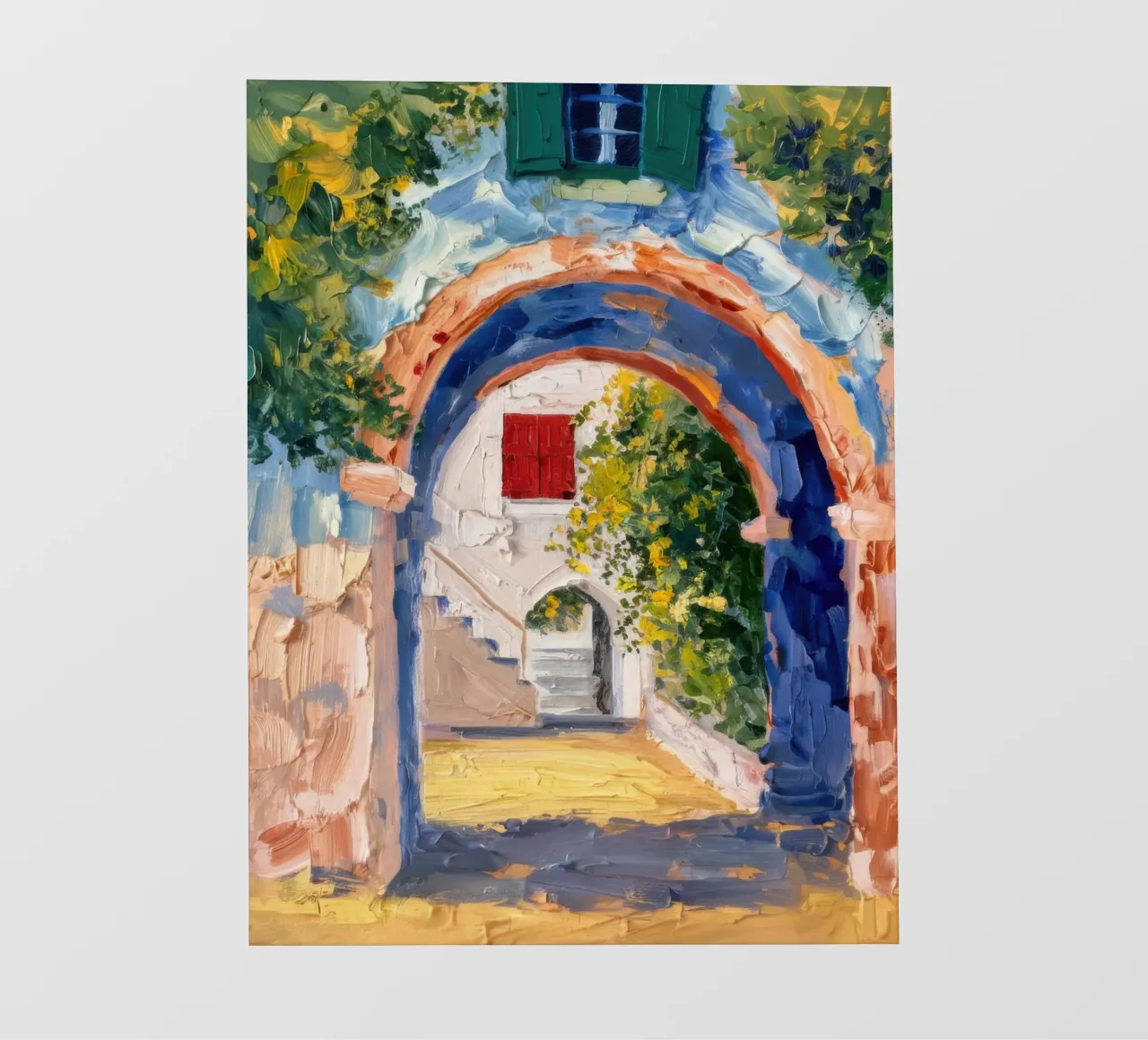 Scorcio di arco illuminato dal sole telo in pvc da Angkasa Mist